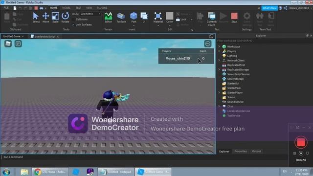 How to make a Leaderstats GUI In Roblox Studio || ROBLOX STUDIO смотреть онлайн