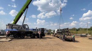 ZOOMLION ZTF600 60 автокран 60 тонн  выгрузка котельной на стройплощадке ООО «СТРОЙМОНТАЖ» ООО «АСС