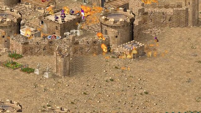 Richard, Wolf, Emir, Saladin FFA - Rematch! - Ultimate Deathmatch | Stronghold Crusader AI-Battle смотреть онлайн