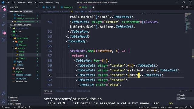 React JS CRUD with API (Hindi) смотреть онлайн