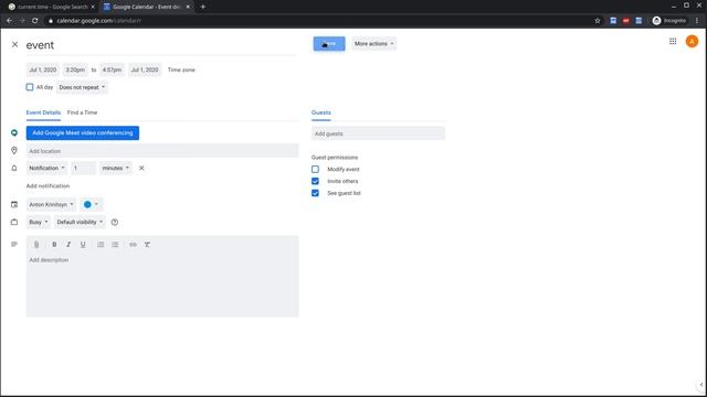 Get End of the Event Notifications in Google Calendar смотреть онлайн