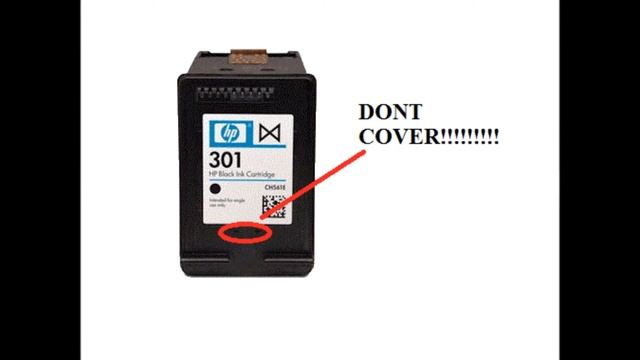 HP 301 Black Cartridge : How To Refill The Cartridge