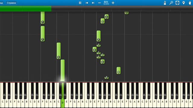"Напои меня живою водой" основная тема Synthesia 80% speed смотреть онлайн