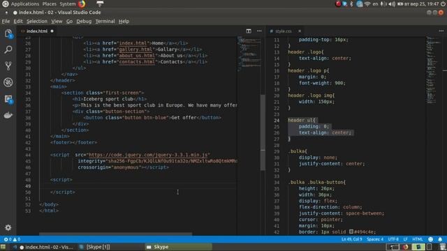 Как сверстать не сложный header для сайта. Очень подробное видео с занятия по верстке. Part 2 смотреть онлайн