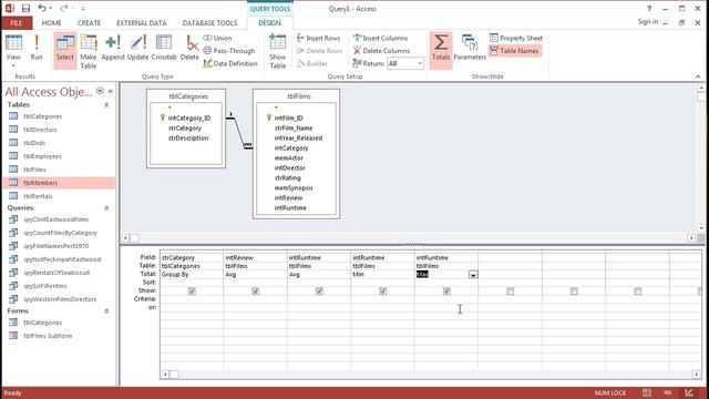 Aggregate Queries in Access (Totals Queries) смотреть онлайн