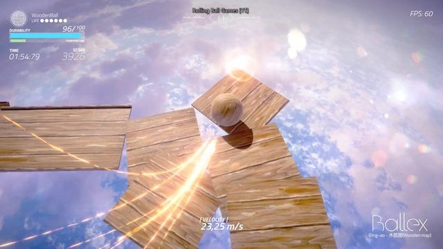 Ballex - Custom Level: "Wooden Map (木质图)" смотреть онлайн