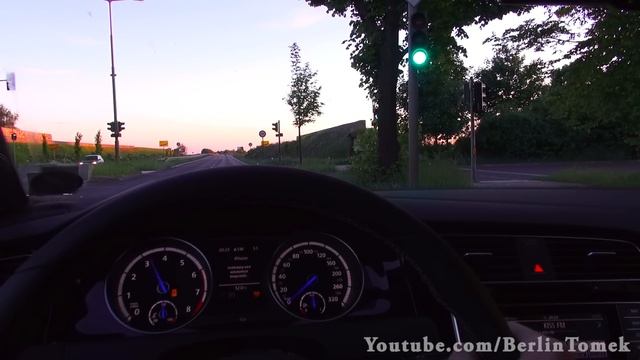 VW GOLF 7 R Launch Control Start Acceleration Onboard 0-120 km/h DSG Beschleunigung Volkswagen