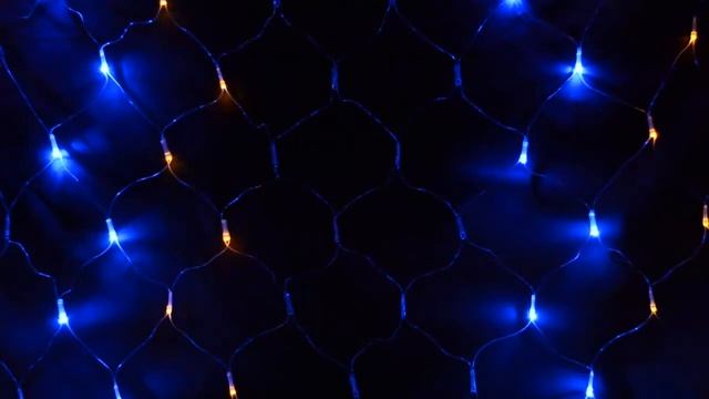 Гирлянда сеть.Светодиодная сетка .Новогоднее оформление . смотреть онлайн