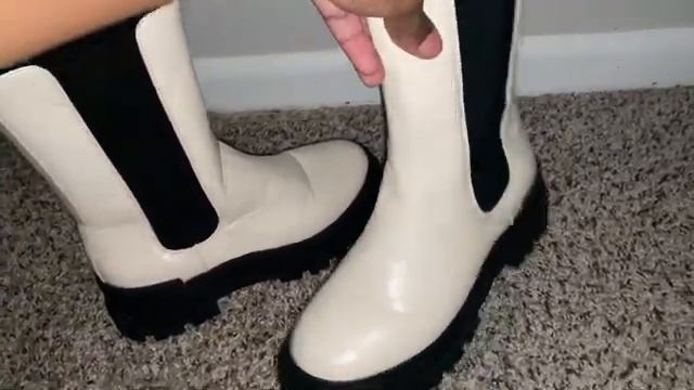 TINSTREE Women's Lug Sole Platform Boots Review, Cute And Comfortable Boots! смотреть онлайн