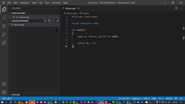 How to run a CPP Program with Visual Studio Code смотреть онлайн