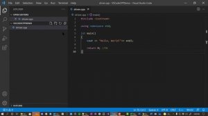 How to run a CPP Program with Visual Studio Code