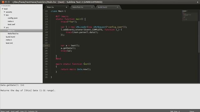 Haxe + Sublime text 2 смотреть онлайн