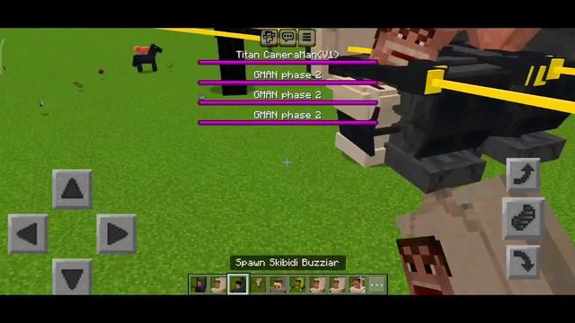 Skibidi Toilet vs Cameraman ADDON in Minecraft PE смотреть онлайн