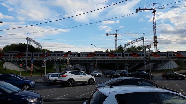 Строительство ж/д путепровода через улицу Вильгельма Пика на 6 км ПК1 ч.3 смотреть онлайн