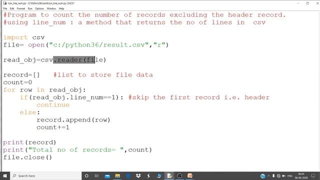 CBSE Class XII Computer Sc.|| Data File Handling in Python Part 4 || Operations in CSV File смотреть онлайн