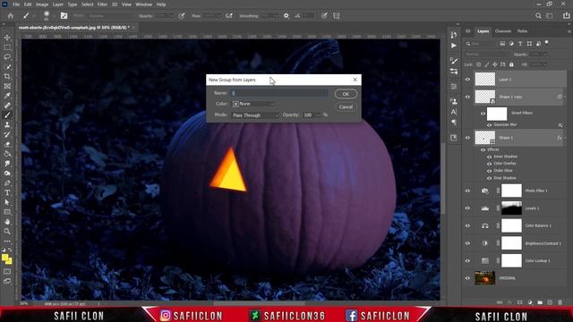 [ Photoshop Manipulation ] How to Carve a Halloween Pumpkin Face in Photoshop - Editing Tutorial смотреть онлайн