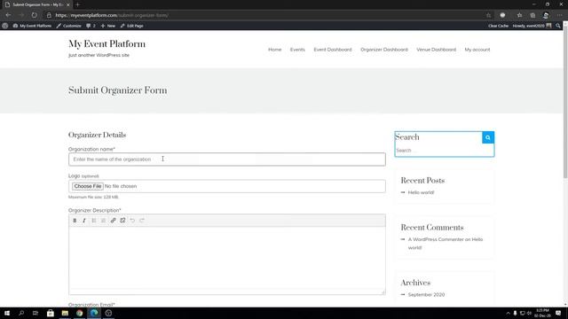 Introducing Code WP Event Manager Plugin And It's Organizer Section смотреть онлайн