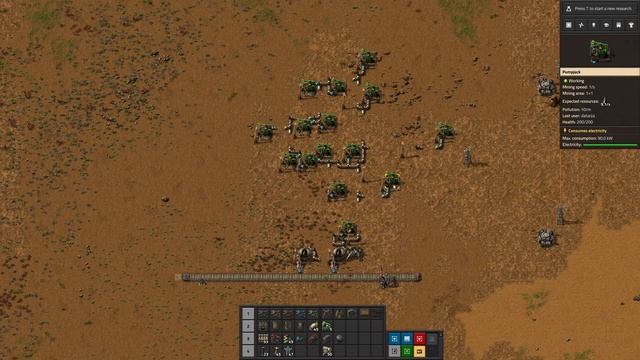 Factorio. Строительство шахтёрских аванпостов на автомате. смотреть онлайн