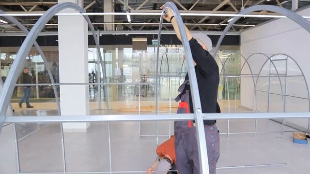 Сборка теплицы 40х20, ComfortProm. Легкий и быстрый монтаж теплицы. Звони 7771. Дачный Дискаунтер. смотреть онлайн