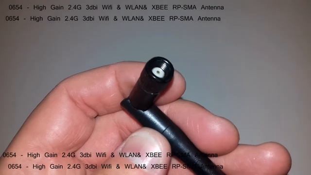 0654   High Gain 2 4G 3dbi Wifi & WLAN& XBEE RP SMA Antenna