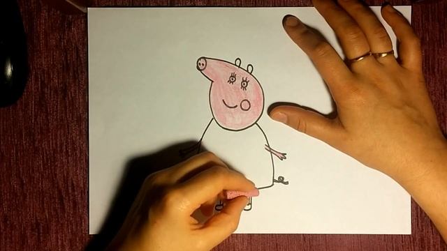 КАК нарисовать МАМУ СВИНКУ из мультфильма Свинка Пеппа смотреть онлайн