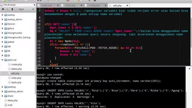 Tutorial Crud Php Mysql Pdo - Bagian 8 - #tutorialcrudpdophp смотреть онлайн
