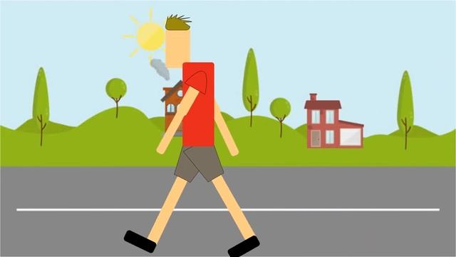 Walk animation - Adobe illustrator & After Effects смотреть онлайн