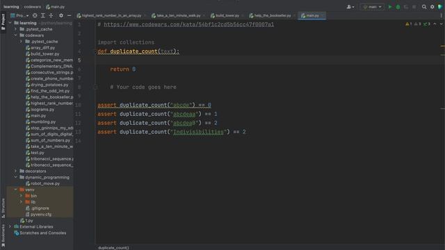 используем модуль collections для решения задачи с codewars 6kyu смотреть онлайн