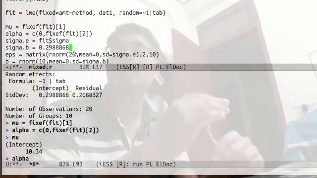 Mixed Effects Models: R lab: Parametric bootstrap смотреть онлайн