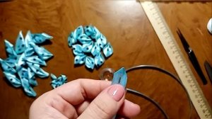 Лента в косу "Бабочки" #канзаши #лентавкосу #бабочки