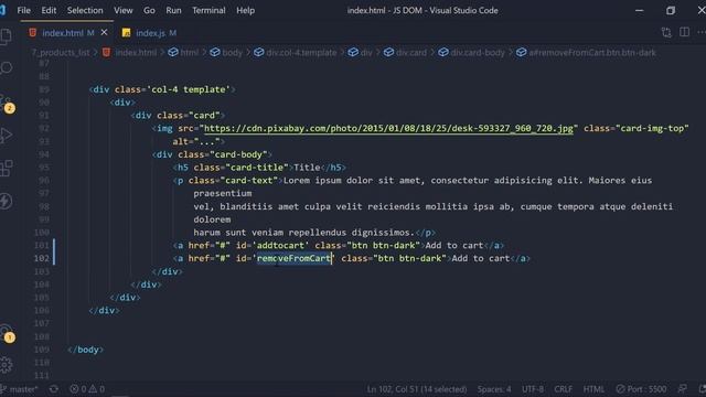 20. Cart Handling | Dom Manipulation | Vanilla Js смотреть онлайн