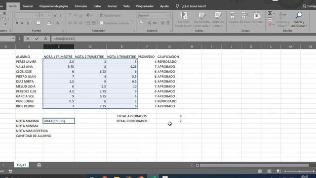 CALIFICACIONES Y FACTURA FUNCION SI EN EXCEL смотреть онлайн