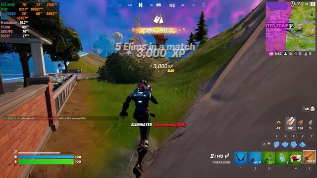 Fortnite : RTX 4090 24GB ( 4K Maximum Settings RTX ON / DLSS ON ) смотреть онлайн