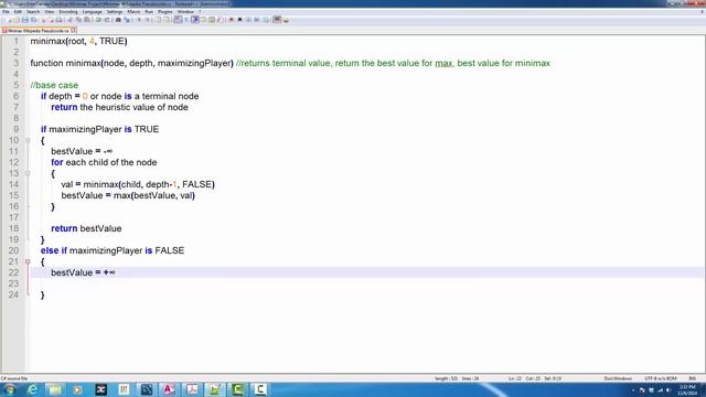 CSCI 6350 Artificial Intelligence: Minimax and Alpha-Beta Pruning Algorithms and Psuedocodes смотреть онлайн