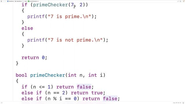 Check If A Number Is Prime Using Recursion | C Programming Example смотреть онлайн