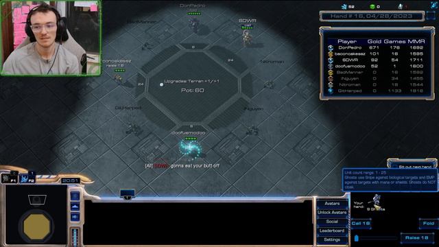 Trying Battle Poker! Starcraft 2 Custom смотреть онлайн