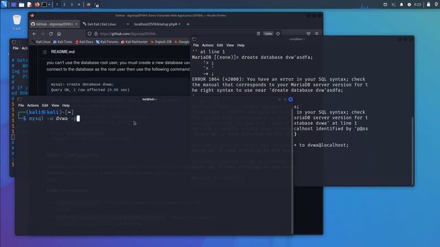 Installing DVWA in Kali Linux смотреть онлайн
