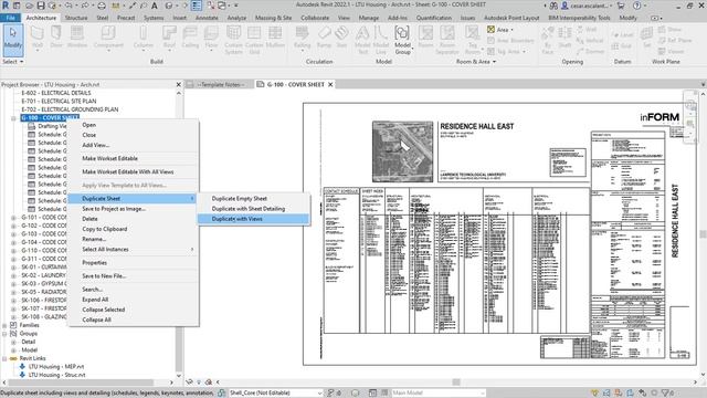 Revit 2022.1: Duplicate Sheet смотреть онлайн