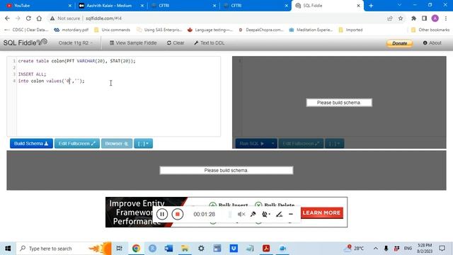 How to create schema in Oracle SQL смотреть онлайн
