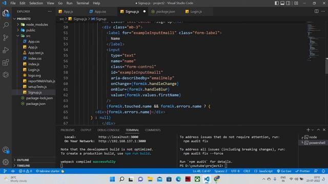 Form Validation in ReactJs using formik in Tamil смотреть онлайн