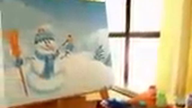 Картина и снеговик смотреть онлайн