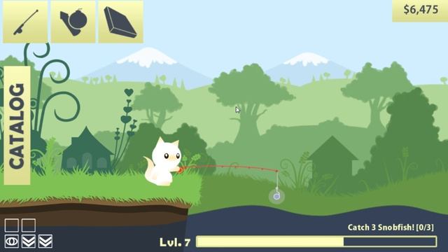 Cat Goes Fishing Gameplay #2 - Just A Fishing Cat смотреть онлайн