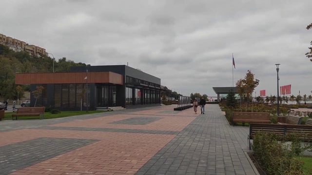 набережная реки Волги в сторону музея окт 2023 смотреть онлайн