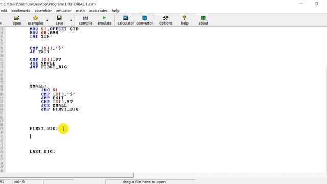 07.Display the first and last upper case letter of a given string using assembly language | bangla смотреть онлайн