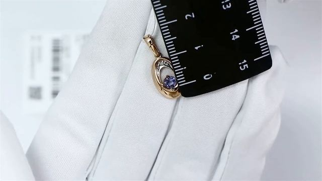 Золотая подвеска SOKOLOV 6034041 с бриллиантом и танзанитом смотреть онлайн