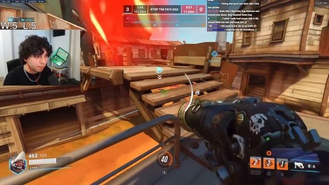 dominated their Rein so hard they thought he was throwing | Overwatch 2 смотреть онлайн