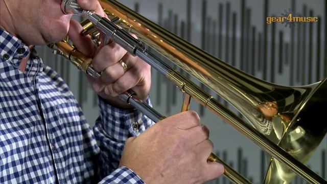 Bb/F Tenor Trombone by Gear4music смотреть онлайн