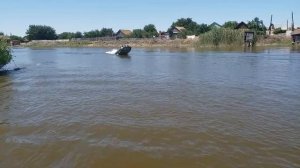 Испытание лодки Казанка 5 с выносным транцем под  Yamaha 50 сильным четырехтактным