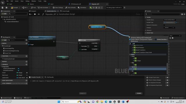 Окружение 4. Creating A Repeater Blueprint смотреть онлайн