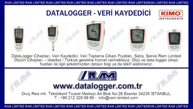 Datalogger Kimo  KT 220 Sıcaklık, Nem, Akım Gerilim